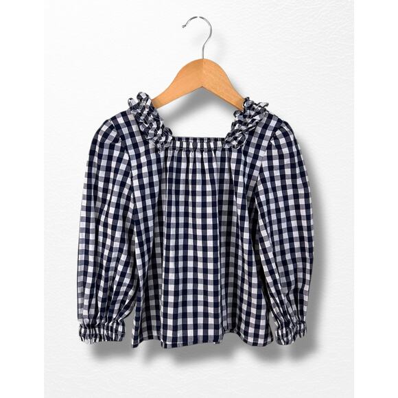 Crewcuts Gingham Squareneck Top, Size 4/5 - Picture 5 of 8